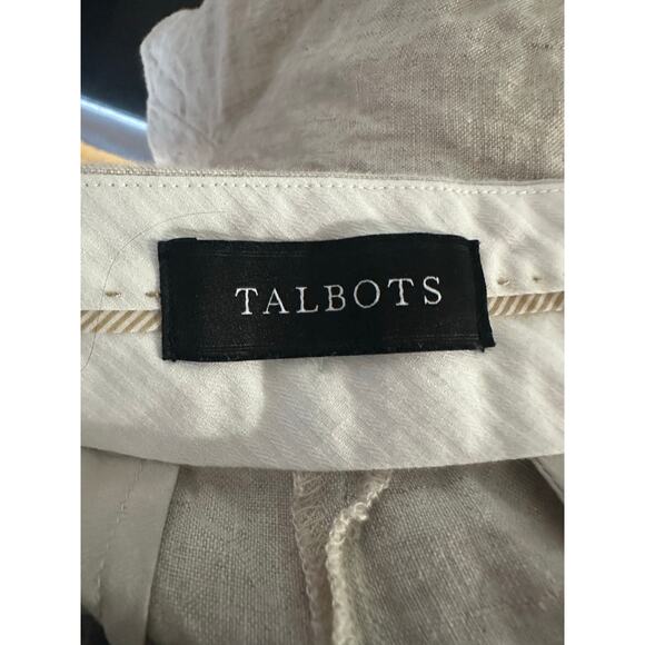 Talbots Windsor 100% Linen Wide Leg Pants – Beige, Women’s Size 10 - Picture 7 of 8
